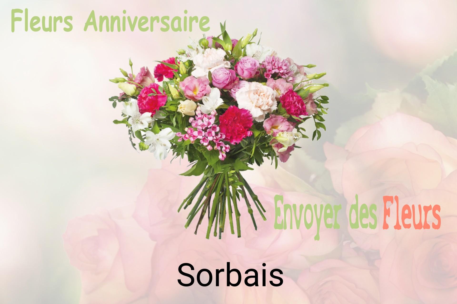 Bouquet de fleurs d’anniversaire livré à Sorbais
